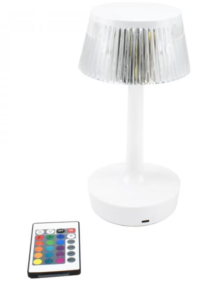 Lampa de masa decorativa cu LED RGB si telecomanda model Crystal Touch Q TL153